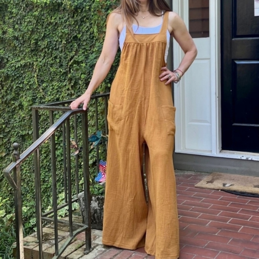 062 - NEW! SOLID FABULOUS WIDE LEG JUMPSUIT - Picture 11 of 13